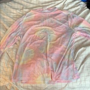 See through tie dye long sleeve